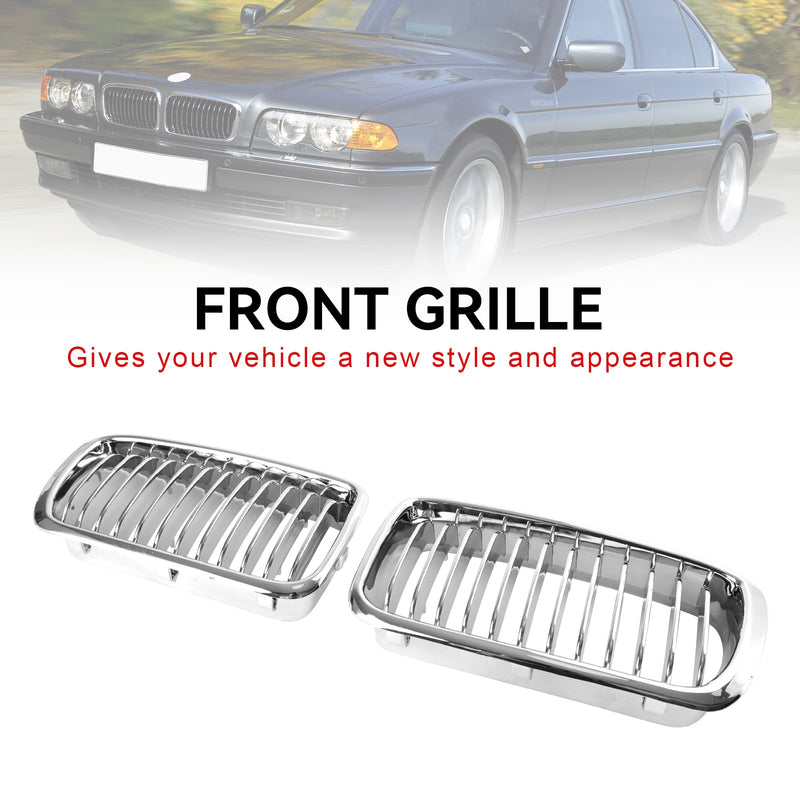 1994-2001 BMW 7er E38 Chrom Front Nierengrill 2Stk