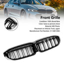 Musta kaksoislamelli munuaisritilä 51138072085 BMW 3-sarjan G20 2019-2022