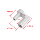 SPESSORI RIALZI RISER MANUBRIO ARGENTO FÜR BMW R1200RT R1250RT 2014-2024