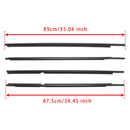 2006–2013 Toyota Yaris Fließheck 4 Stück Tür Glas Gürtel äußere Form Dichtungsstreifen