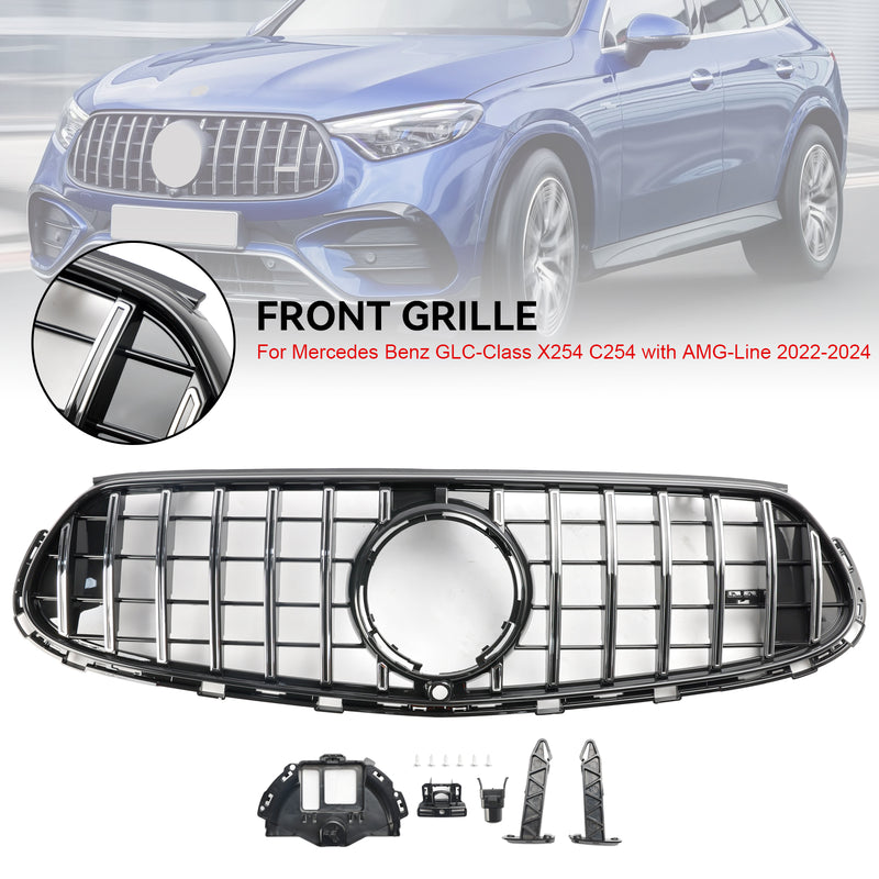 GT Panamericana Grill Grill For Mercedes GLC X254 C254 med AMG-Line 2022-2024