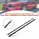 1982–1984 Pontiac Firebird, äußere Türfensterdichtungen, 2 Stück, Teilenummer 1AWSK00155