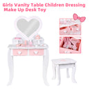 Kinder Mädchen Schminktisch Kinder Frisierspiegel Schminktisch Spiel Geschenkset