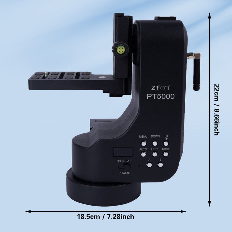 PT-5000 kamerafjernkontroll Elektrisk skyplattform Dual Axis Micro Slr-telefon