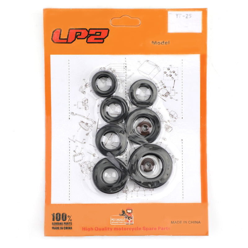 Juego de sellos de eje de 9 piezas para Honda XL185 XL185S 1979-1993 XL200R 1983-1984