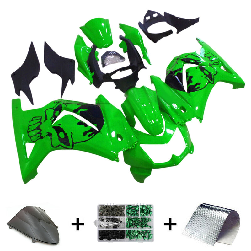 2008-2012 Kawasaki EX250 Ninja250R Injection Fairing Kit Body Plast ABS