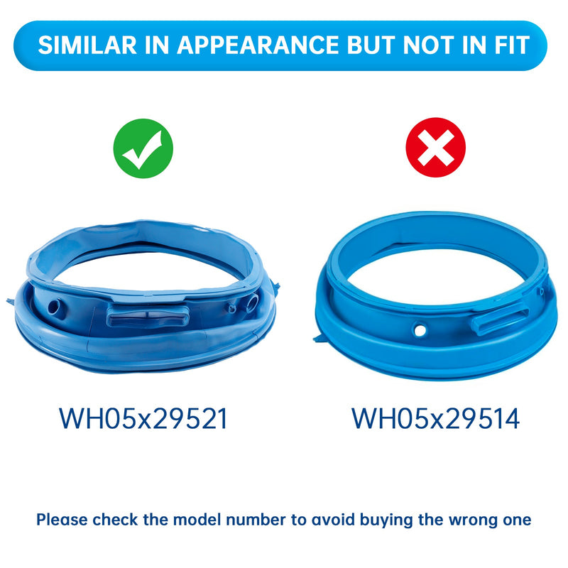 WH05X29521 Tvättmaskinsdörrtätning för GE tvättmaskin GFW550SSN0WW