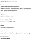 2022-2025Honda ADV 350 Auspuffrohr-Hitzeschild-Abdeckungsschale