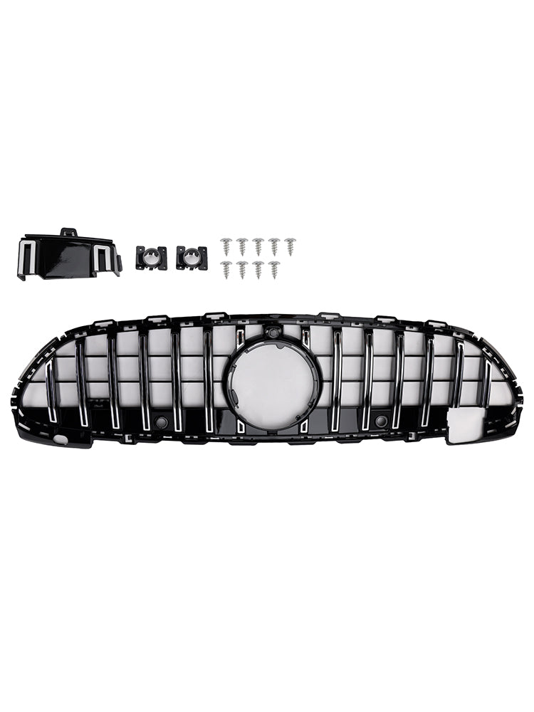2022-2023 Mercedes Benz W206 W/Camera GT-R Style Front Bumper Grille Grill