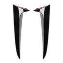 2011–2017 BMW X3 F25 schwarz glänzend Paar Heckscheibe Seitenflügel Spoiler