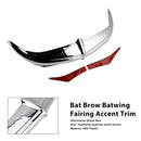 Bat Brow Batwing Fairing Trim for Electra Street Glides Trikes 96-13