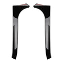 2008–2013 VW Golf MK6 GTI schwarz glänzend Paar Heckscheibe Seitenflügel Spoiler