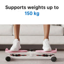 Trenažér na kroucení pasu Fitness Tool Protiskluzové vybavení pro domácí posilovnu pro ženy Břišní tuk Růžový Ab Twister Board 150 kg Kapacita & 20dB Ultra-tichý