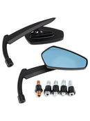 Maßgefertigte schwarze Bladeshape-Spiegel für Yamaha Chopper Midnight Roadliner Raider