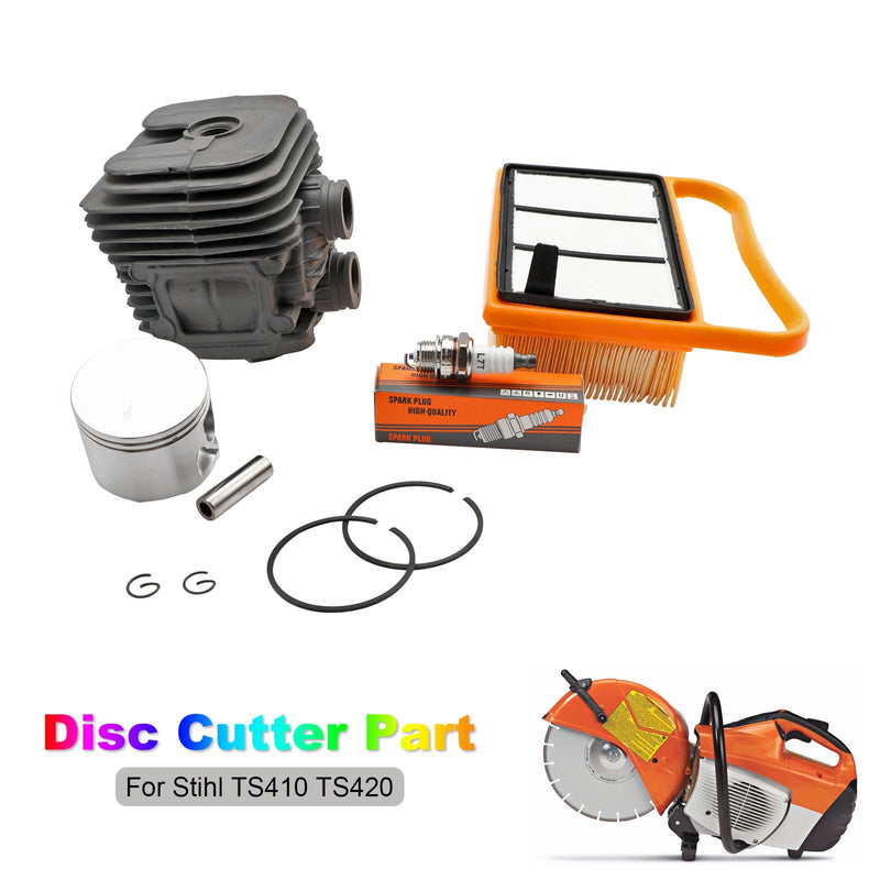 Kit de serviço de pistão de cilindro Stihl TS410 TS420 com filtro de ar 4238 020 1202