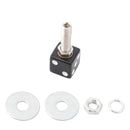 4x Motorrad Fahrrad Kunststoff Schwarz Würfel Nummernschild Bolzen Auf Schraube Auf Rahmen Mutter