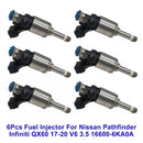 2017-2020 para Nissan Pathfinder Platinum, S, SL, SV 3.5LV6 gasolina sistema de inyección de combustible de 6 piezas 166006KA0A