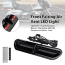Iluminação de ventilação de entrada de ar da carenagem frontal LED para Touring Street Glide 2014-2024