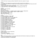 2000-2005 TOYOTA AVALON 3.0L Auto Transmission Master Rebuild Kit Clutch Discs Gasket T13600B U240E U241E