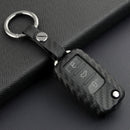 Autoschlüsselhülle aus Leder und Silikon mit Schnalle für Volkswagen Golf MK6