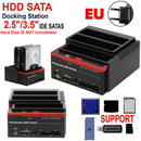 3 IDE SATA 2.5"  3.5" HDD Hårddisk Diskklon Dockningsstation Kortläsare EU