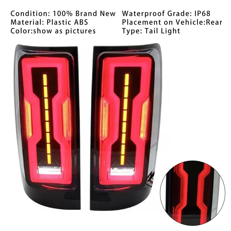 2012–2020 Holden Colorado RG hinten rechts und links LED Rücklicht Lampe Paar Rauch