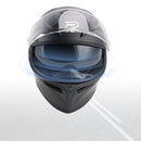 Dot motorcykelhjälm för vuxna, gata, integrerad hjälm, orange, matt svart