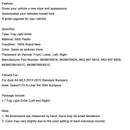 2013–2015 Audi A4 B8.5 Honeycomb -tyyliset sumuvalot peittää vakiopuskurin