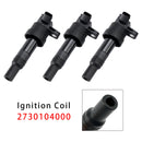 3 bobinas de ignição 2730104000 para Kia Picanto 1.0L 1.2L 2011-2015