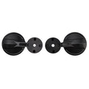 CNC ALUMINUM MINI HANDLEBAR BAR END MIRROR SET D=35MM BLACK FOR PIAGGIO / VESPA