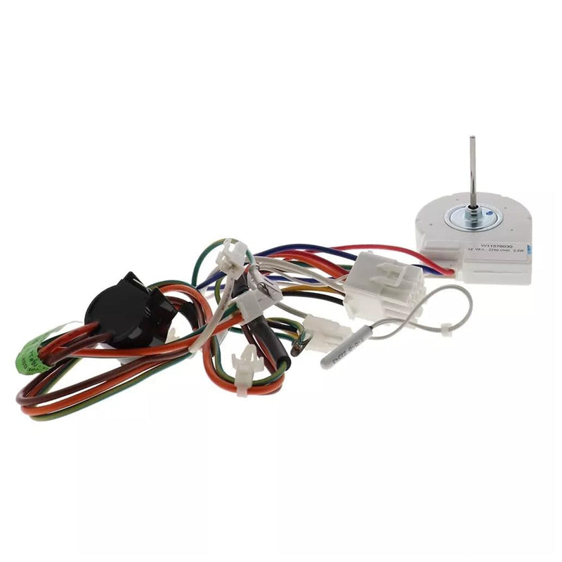 W11578030 Fläktmotor för kyl- och frysförångare bytt W11402610 AP7186685