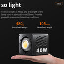 40W de alta potência M60 luz fotográfica luz solar COB externa