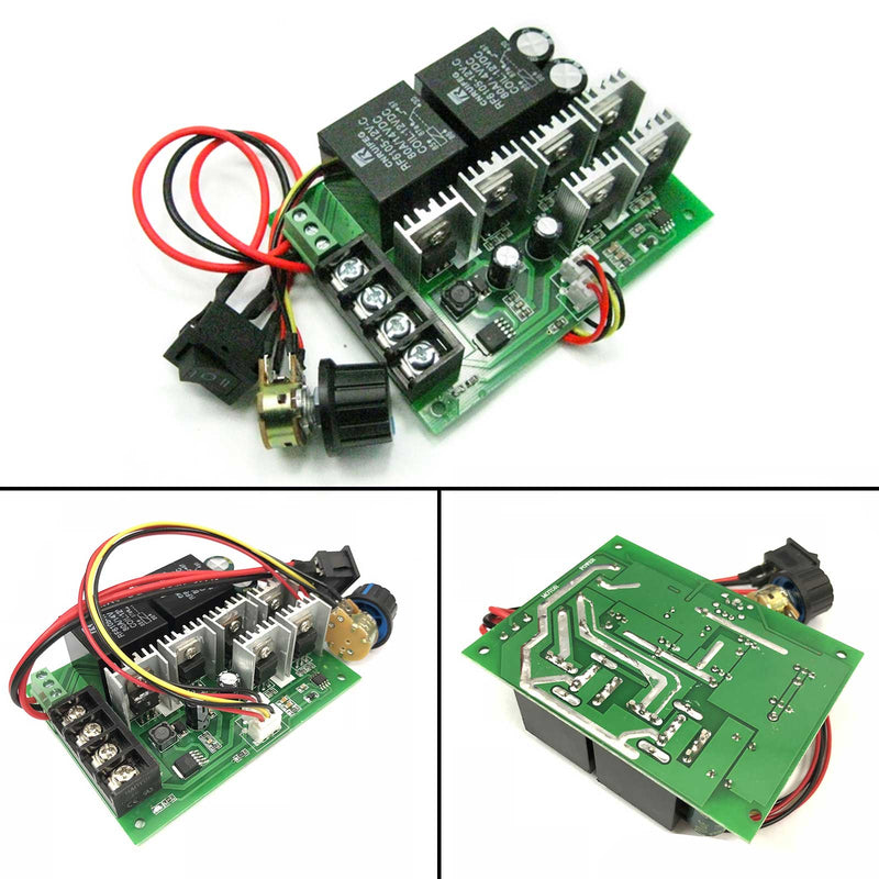 10-55V 40A 2000W reversibel DC-motorhastighetsregulator PWM spänningsregulator