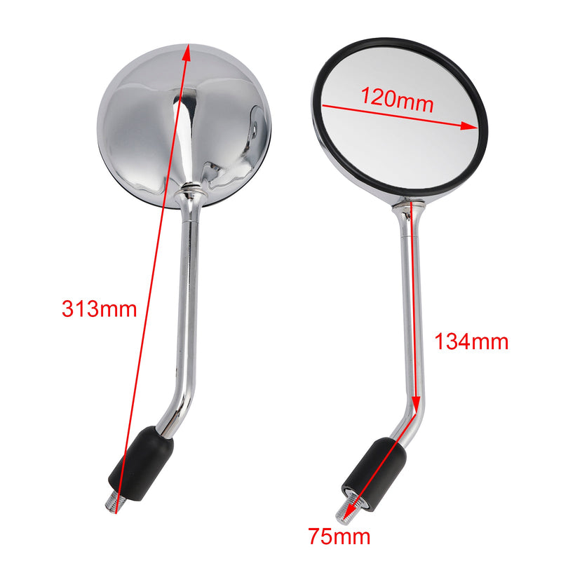 New Mirror Set For Honda CB650B CB650C CB650Z CB900F CB750F CB750K CB750L 79-82