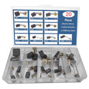 20Pcs Elektromotor Kohlebürsten 10 Größen Ersatz Reparatur Power Tool Teil