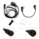 102B Transparenter In-Ear-Kopfhörer mit Luftschlauch und A24-Kabel für ICOM A25CE, A25N und A24
