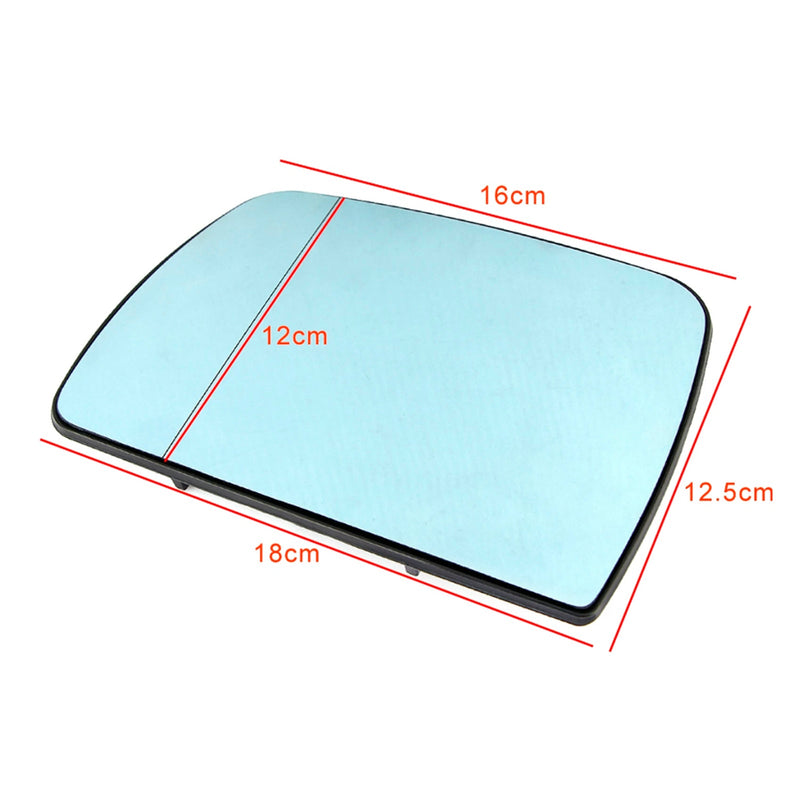 Blau Beheizte Links Fahrer Seite Flügel Spiegel Glas Für BMW X5 E53 1998-2006