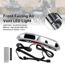 Iluminação de ventilação de entrada de ar da carenagem frontal LED para Touring Street Glide 2014-2024