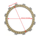 Disco de fricción de embrague Set para Kawasaki KR250 KR-I 1988-1989 KR-IR 1989-1990