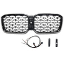 2022-2025 BMW X3 G01 X4 G02 Diamant Front Stoßstange Nieren Kühlergrill Chrom