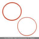 PB070060 (A)、 PB070063 (D) O-Ring-Set für Brennerbasis, 2 Stück