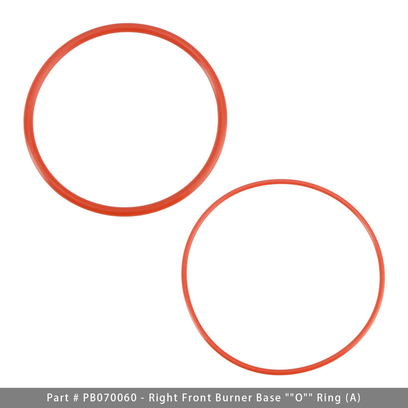 PB070060 (A)、 PB070063 (D) O-Ring-Set für Brennerbasis, 2 Stück