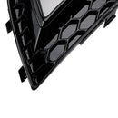 2013–2015 Audi A4 B8.5 Schwarz Nebelscheinwerfer Abdeckung Kühlergrill Standard Stoßstange