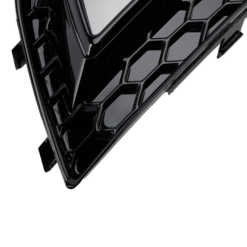 2013–2015 Audi A4 B8.5 Schwarz Nebelscheinwerfer Abdeckung Kühlergrill Standard Stoßstange