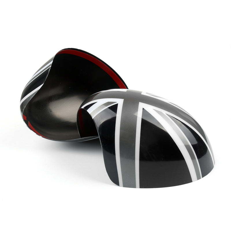 2 capas de espelho Union Jack WING para MINI Cooper R55 R56 R60 Power Fold Mirror