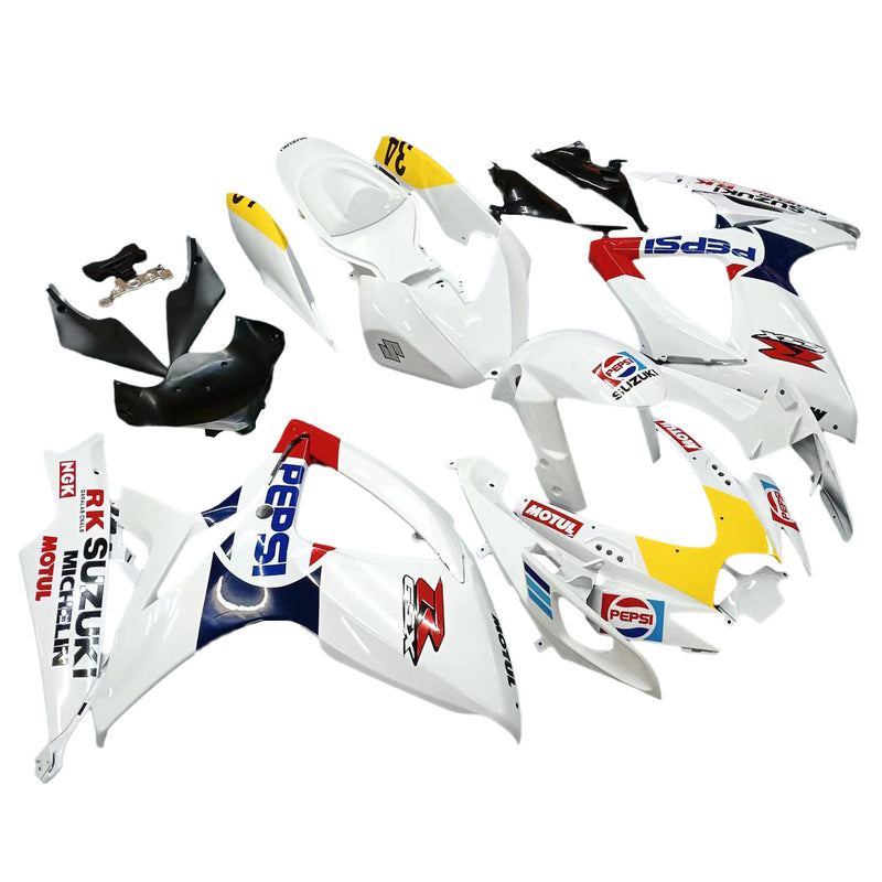 Amotopart Fairing Kit Body Plast ABS för Suzuki GSXR 600/750 2006-2007 K6