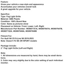 2019-2023 Audi A6 C8 S-Line S6 2PCS Front Nebel Licht Lampe Lünette