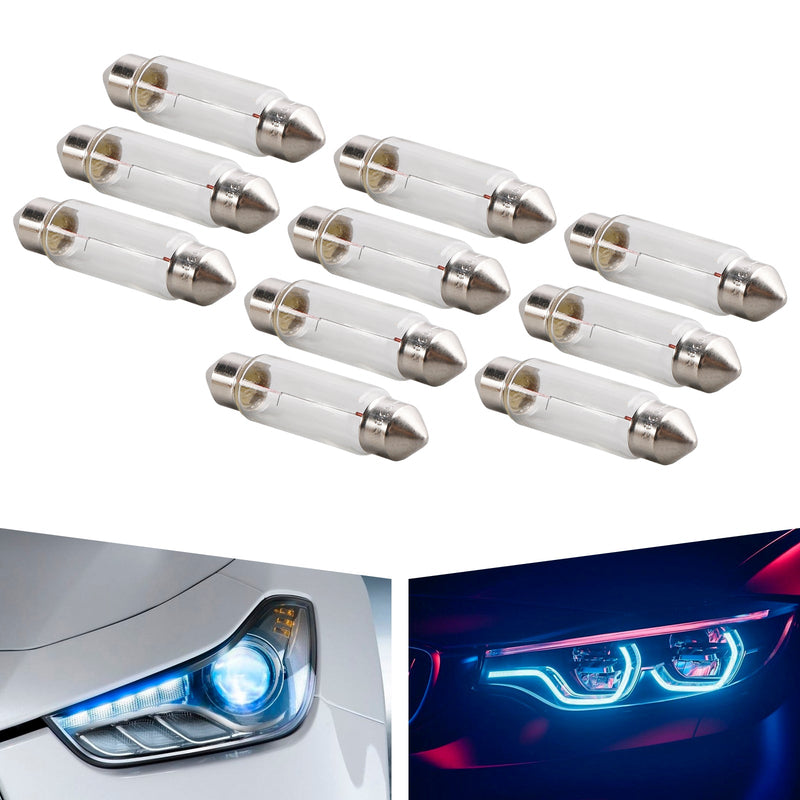 10 STÜCKE Auto Licht Rohrlampe birne C10W SV8.5-8 43 MM 6429 24 V 10 Watt Für OSRAM