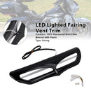 Podświetlany diodami LED panel wentylacyjny owiewki dla Electra Street Glide FLHTCU 2014-2022