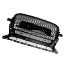 Schwarz glänzend Front Honeycomb Stoßstangengrill Grill Fit Audi Q5 2013-2017